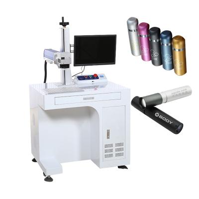 China Air Cooled Benchtop Easy Operate Laser Marking Bottle Ring Lighter Logo Fiber Laser Marking Machine For Metal for sale