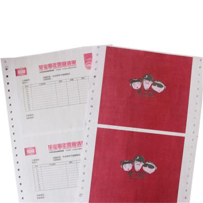 China Overnment Hot Selling 2 Ply Carbonless Continuous Printing Paper Listing Paper / Computer Copy Paper for sale