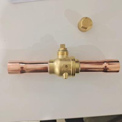 China Brass Ball Valves For Refrigerants With 0-4.5MPa Range And Polished Surface for sale