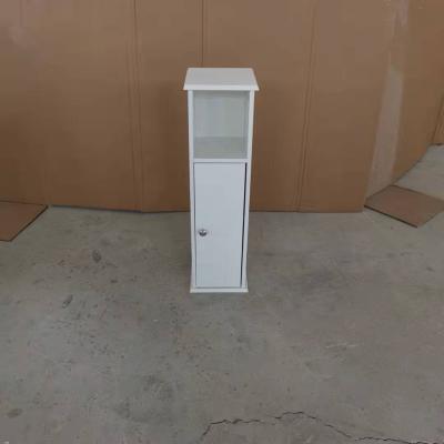 China Modern simple small door white bathroom cabinet for sale