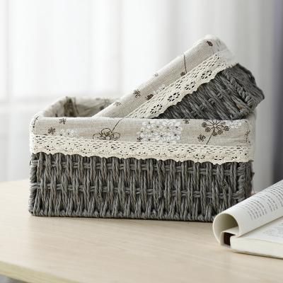 China New Design Storage Basket Viable Modern Home Decor Woven Nordic Woven Basket for sale