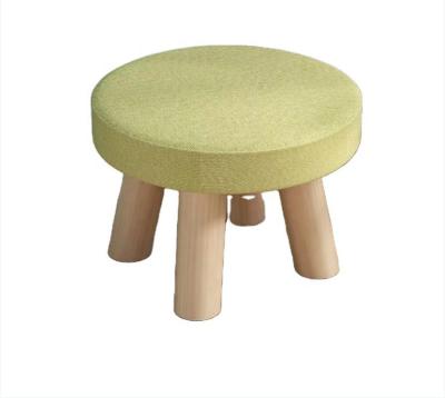 China Custom Kids Living Room Furniture Small Round Dining Chair Solid Wood Chair for sale