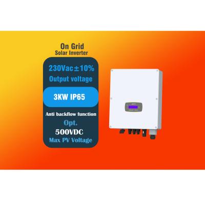 中国 単相グリッドソーラーインバーター 3KW 230Vac IP65 販売のため