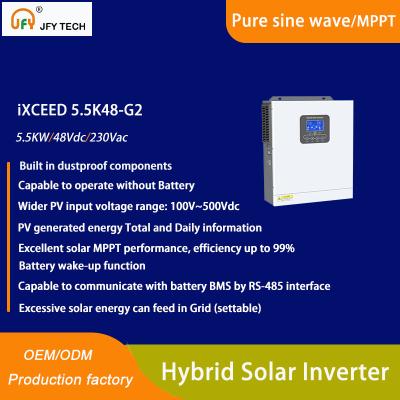 China 6.2kw Single Phase Hybrid Solar Inverter 230vac zu verkaufen