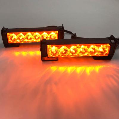 China Automobile Lamp 12V 12 LED 7 Inch Red Blue Amber Strobe Light Headlight Kit For Wrecker for sale