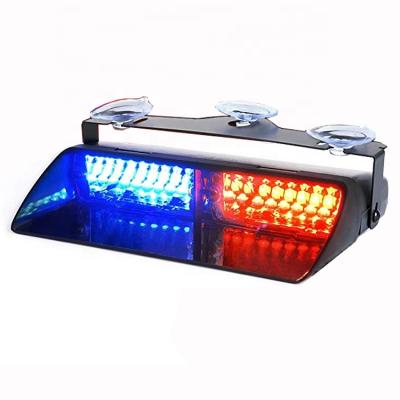 China LED 16LED Emergency Police Warning Hazard Warning Flash Vehicle Car Dash LED Sun Visor Blue Red Blue Light for sale