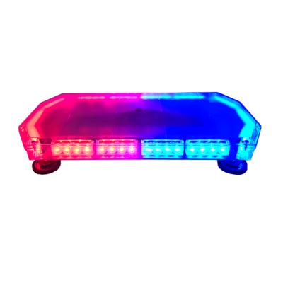 China Warning 12V 24V 24 Inch Magnetic Mount Roof LED Light Bar Top Red Blue Used Police Light Bar With Magnets for sale