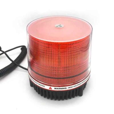 China 12V Magnetic Flashing Strobe 9 Strobe LED Flash Beacon Amber Yellow White Blue RED Warning Light For Truck 106*115mm for sale