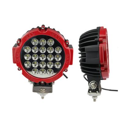 China High Quality PC 4X4 ATV UTV Off Road Red Blue LED Work Light, 63W LED Work Light for sale