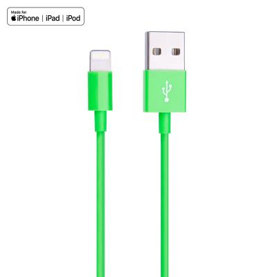 China Customize Logo WamaxLInk Tape ABS Shell USB Cable 2.4A Material Charging Cable 1M For Lightning for sale