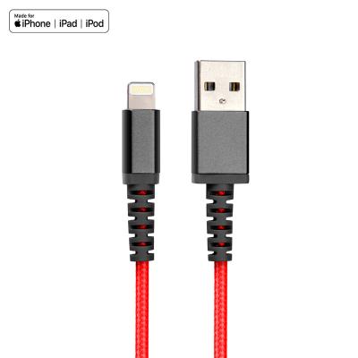 China Original Fast Charging Data USB Charging Cable MFi Certified Sync Nylon Braided Data USB Charging Cable For iPhone 12/11 Pro Max Pro for sale