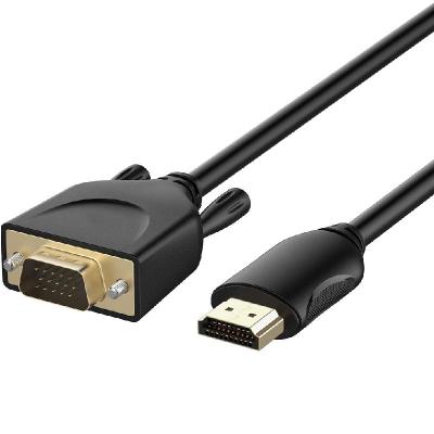 China COMPUTER HDMI to VGA cable (male to male), compatible with computer, desktop, laptop, PC, monitor, projector, HDTV for sale