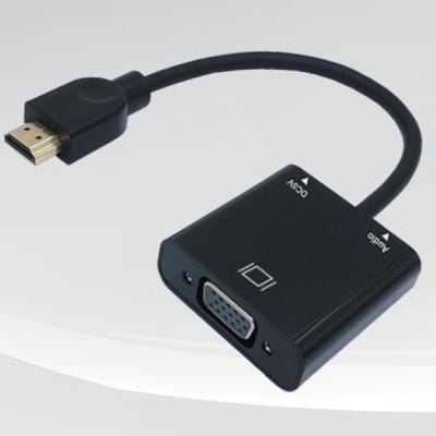 China COMPUTER hdmi to vga converter gold plated port compatible 1080P thunderbolt converter for sale