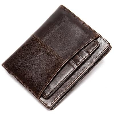 China FS2213 Anti Theft Drop Shipping Buckle Coin Pocket Wallet Wallet Genuine Leather for sale