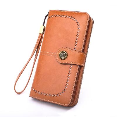 China Anti-theft women card leather wallet hotselling Amazon wallets FSW105 for sale