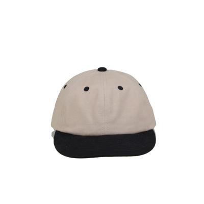 China 6 Panels COMMON Low Profile Simple Floppy Hats Contrasting Color Fashion Literary Hats for sale