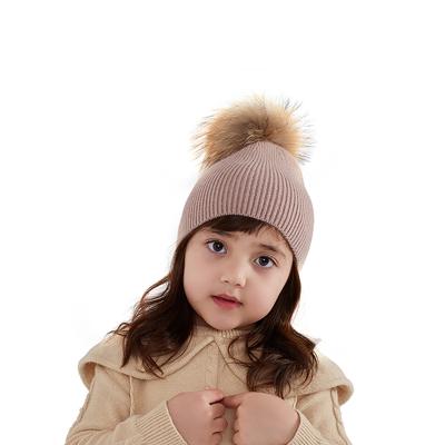 China COMMON Fashion High Quality Girl Knit Rib Embroidered Logo Soft Beanie Hat With Pom for sale