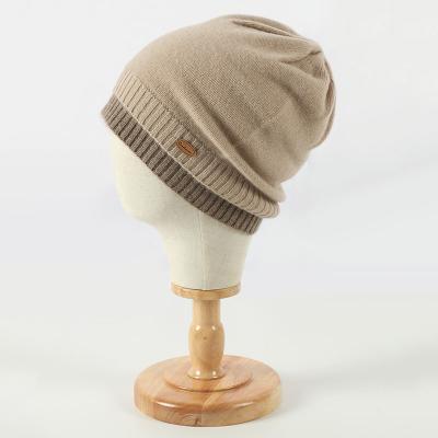 China COMMON Autumn And Winter Warm Knit Wholesale Custom Women Cashmere Beanie Hats for sale