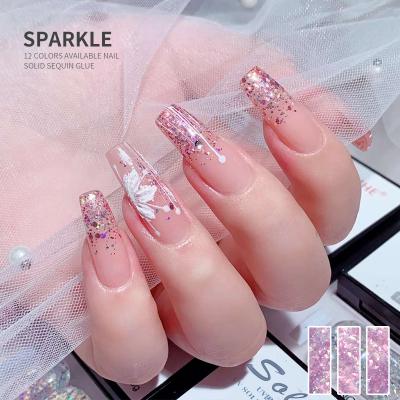 China Easy Apply New Product Listing Nail Nectar Gel Japanese Solid Boxed Phototherapy UV Chameleon Gel Nail Tips Full Coverage for sale