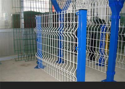 China High Strength Steel Wire Metal Fence , 3D Bending Wire Mesh Garden Fence Panels for sale