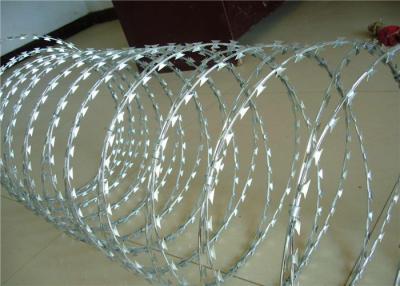 China 04l Stainless Steel Barbed Wire , Sharp Galvanized Barbed Wire With Blades  for sale