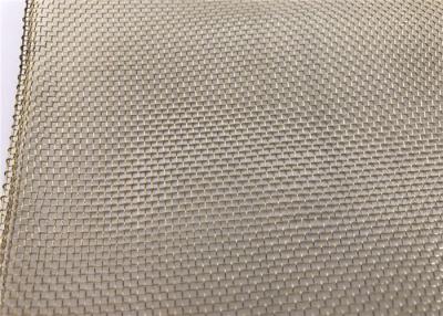 China 6-160 Mesh/Inch Brass Wire Mesh , Plain Weave Copper Mesh Cloth / Screen Durable for sale