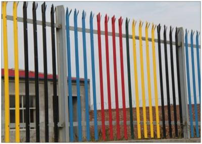 China Zinc Coated Wire Metal Fence IPE Post  D Section Durable With Angle Iron Rail for sale