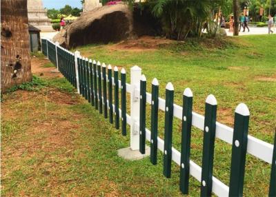 China PVC Lawn Decorative Metal Fencing Zinc Coated Square Tube Section 30-60cm Height for sale