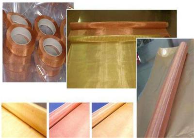 China Red Copper Brass Wire Mesh 30m/ Roll No Magnetic With Thermal Conductivity for sale