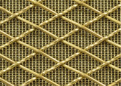 China No Magnetic Brass Wire Mesh , Copper Expanded Metal Mesh For Screen Printing for sale