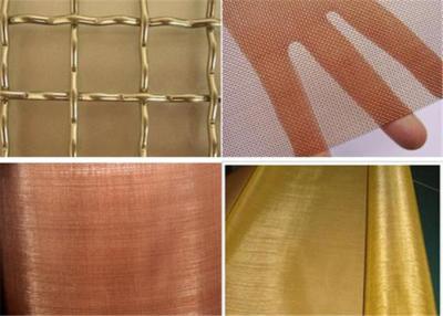 China Smooth Surface Brass Wire Mesh Light Weight 30M / Roll Non - Toxic For Ornaments for sale