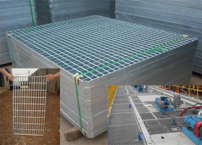 China Mild Steel Grating Plate Anti Skid , Light Weight Metal Grate Sheet For Stair Tread for sale