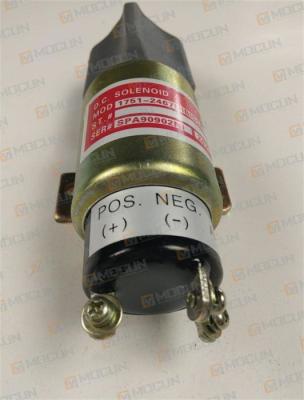 China Excavator Diesel Engine Stop Solenoid Valve , 24V Diesel Fuel Shut Off Solenoid Valve 1751-2467UIB1S5A for sale