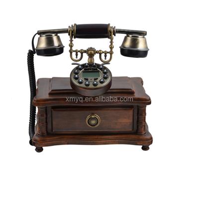 China Antique Vintage Desk Elegant Designer Antique Wood Classic Telephone for sale