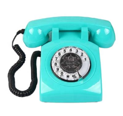 China For Home Decor Old Style Telephone Rotary Dial SIM Card Telephone Desk Phone Antique Use For Office for sale