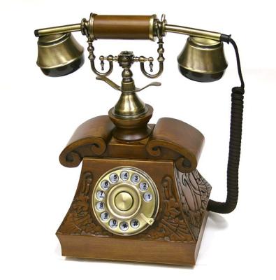 China High-grade graceful antique vintage flower telephone hand drawing fresh home telephones for sale