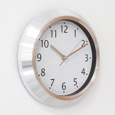 China Europe Wall Clock Metal Aluminum Wall Clock for Home Decor for sale