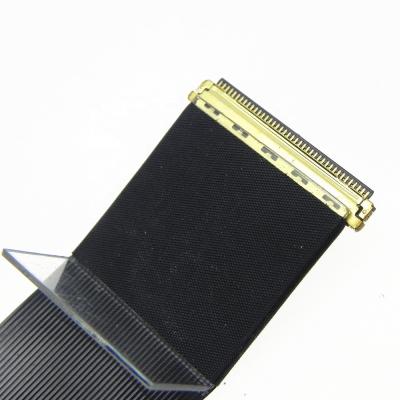 China COMPUTER customized I-PEX 0.5mm flexible flat lvds 30pin plug ffc cable for lcd panel for sale