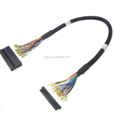 China DP and FI-S20S electronic custom connector 20pin 30pin lvds OEM cable harness assembly for sale