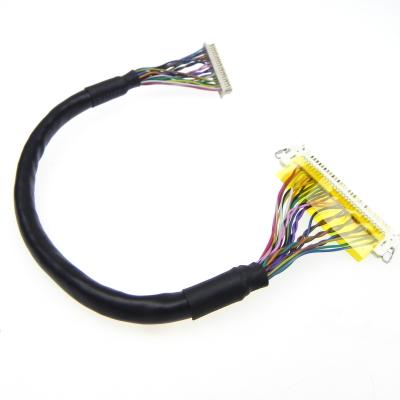 China OEM Electronic Electronic Wire Harness 40 Pin LVDS Cable Assembly For Advertising LED Screen for sale