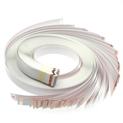 China Custom 8 Pin 11 Pin 12 Pin FFC Flat Wire Car Airbag Electronic Bare Copper Cable Flexible Flat For Car Safe for sale