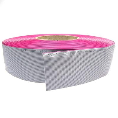 China Heating Custom 50 Pin 1.27mm Gray Color Ribbon IDC Flat Cable For Screen Extension for sale