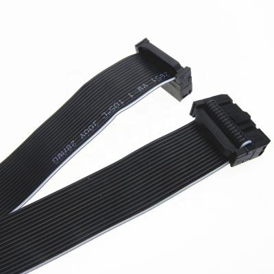 China Heating OEM ODM ul2651 black color 28awg 2x8 flex ribbon idc ribbon cable for sale