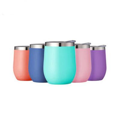 China Hot Sale Stainless Steel Vacuum Flask Egg Wine Cup 12oz Tumbler Thermos PORTABLE Hot Water Bottle for sale