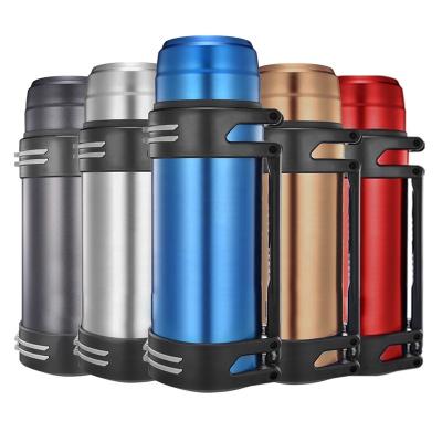 China Business OEM Double Vacuum Flask Stainless Steel Wall Insulated Thermos Travel Water Bottle Outdoor Sports Travel Water Bottle Cup Mug With Rope for sale