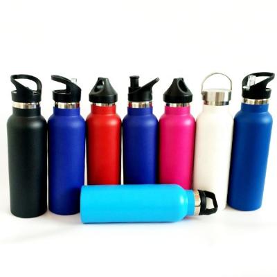 China 600ml Vacuum Vial Viable Insulated Stainless Steel Coffee Bottle Travel Water Bottle Powder Coating Flask for sale