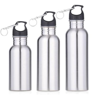 China Custom Single Wall Water Bottle Eco-Friendly Sustainable Water Bottle Stainless Steel Sport Water Bottle For Outdoor Sports for sale