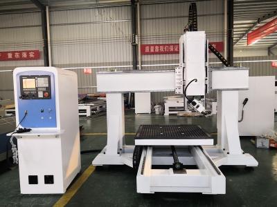 China Building Material Shops High Precision Quality Mobile Table Air Cooling 4 Axis CNC Router Machine for sale