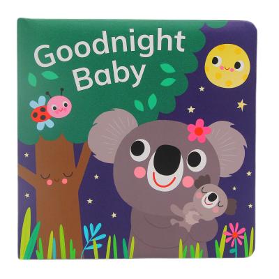 China Luxury High quality Logo eco friendly kids thick foam board books custom printing for goodnight babies cardboard story books for sale