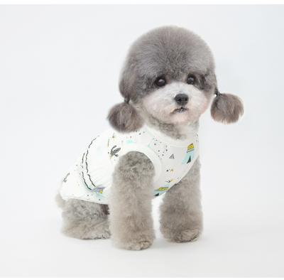 China Lovely Dog Clothes Puppy Designers Sustainable Fashion Cute Summer Dog Vest Luxury Dog Vest for sale